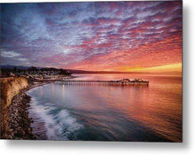 Load image into Gallery viewer, Capitola Wharf at Sunrise - Metal Wall Art Print