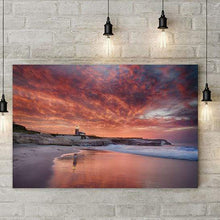 Load image into Gallery viewer, Santa Cruz Lighthouse at Sunrise - Gallery Metal Wall Art Print