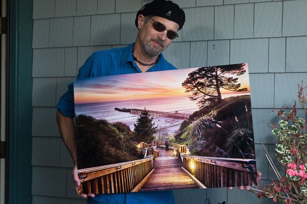 Greg Milligan Photographer hold print of Stairway to the Sunset