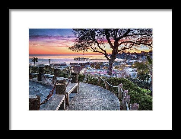 Depot Hill Sunset Framed Print