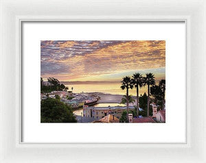 Capitola Village At Sunrise - Framed Print - Santa Cruz Art Prints