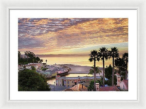 Capitola Village At Sunrise - Framed Print - Santa Cruz Art Prints