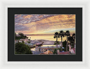 Capitola Village At Sunrise - Framed Print - Santa Cruz Art Prints