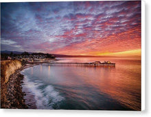 Load image into Gallery viewer, Capitola Wharf At Sunrise - Canvas Print - Santa Cruz Art Prints