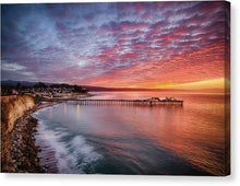 Load image into Gallery viewer, Capitola Wharf At Sunrise - Canvas Print - Santa Cruz Art Prints
