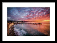 Load image into Gallery viewer, Capitola Wharf At Sunrise - Framed Print - Santa Cruz Art Prints