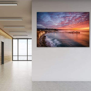 Capitola Wharf at Sunrise - Office Wall Art Print
