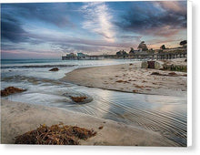 Load image into Gallery viewer, Capitola Wharf At Sunset - Canvas Print - Santa Cruz Art Prints