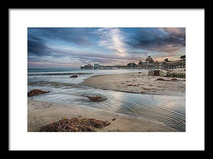Capitola Wharf At Sunset - Framed Print - Santa Cruz Art Prints