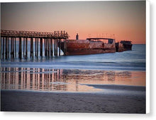 Load image into Gallery viewer, Cement Ship At Sunset - Canvas Print - Santa Cruz Art Prints
