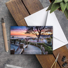 Load image into Gallery viewer, Depot Hill Sunset - Greeting Card - Santa Cruz Art Prints