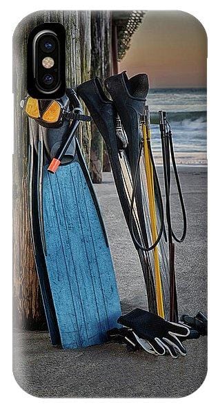 Freediving At The Pier - Phone Case - Santa Cruz Art Prints