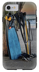 Freediving At The Pier - Phone Case - Santa Cruz Art Prints