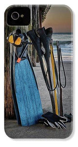 Freediving At The Pier - Phone Case - Santa Cruz Art Prints