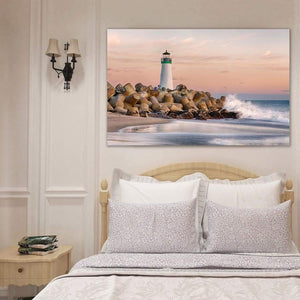 The Harbor Lighthouse - Canvas Print - Santa Cruz Art Prints