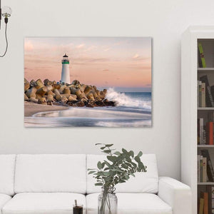 The Harbor Lighthouse - Art Print - Santa Cruz Art Prints