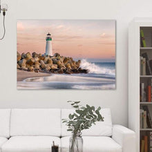 Load image into Gallery viewer, The Harbor Lighthouse - Living Room Metal Print