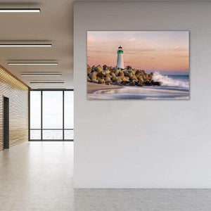 The Harbor Lighthouse - Office Metal Print
