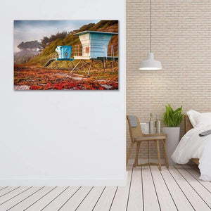 Lifeguard Towers in Winter - Bedroom Wall Art Prints