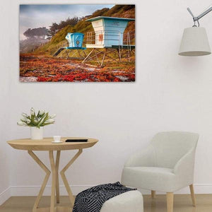 Lifeguard Towers in Winter - Study Wall Art Prints