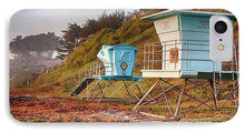 Load image into Gallery viewer, Life Guard Towers In Winter - Phone Case - Santa Cruz Art Prints