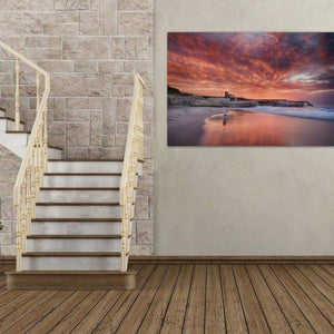 Santa Cruz Lighthouse at Sunrise - Living Room Wall Art Print