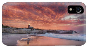 Santa Cruz Lighthouse At Sunrise - Phone Case - Santa Cruz Art Prints