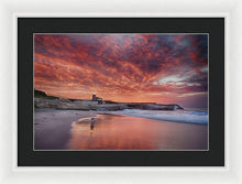 Load image into Gallery viewer, Santa Cruz Lighthouse At Sunrise - Framed Print - Santa Cruz Art Prints