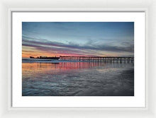 Load image into Gallery viewer, Silhouette Of Seacliff Pier - Framed Print - Santa Cruz Art Prints