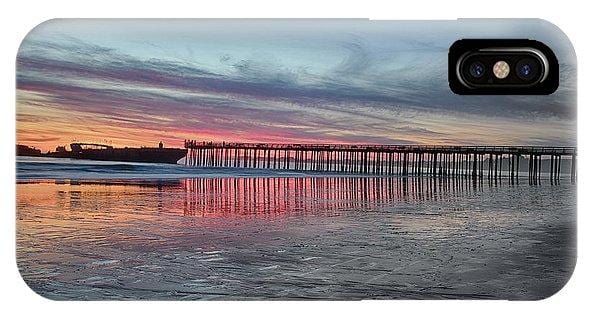 Silhouette Of Seacliff Pier - Phone Case - Santa Cruz Art Prints