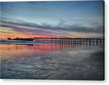 Load image into Gallery viewer, Silhouette Of Seacliff Pier - Acrylic Print - Santa Cruz Art Prints