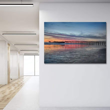 Load image into Gallery viewer, Silhouette Of Seacliff Pier - Art Print - Santa Cruz Art Prints