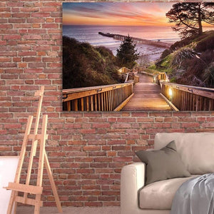 Stairway To The Sunset - Framed Print - Santa Cruz Art Prints