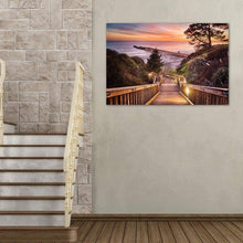 Load image into Gallery viewer, Stairway To The Sunset - Art Print - Santa Cruz Art Prints