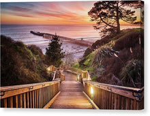Load image into Gallery viewer, Stairway To The Sunset - Canvas Print - Santa Cruz Art Prints