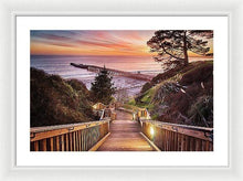 Load image into Gallery viewer, Stairway To The Sunset - Framed Print - Santa Cruz Art Prints