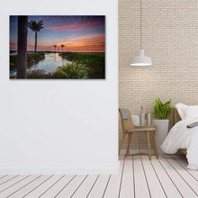 Load image into Gallery viewer, Sunset in the Palms - Bed Room Metal Wall Art Print