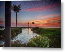 Load image into Gallery viewer, Sunset in the Palms - Metal Wall Art Print