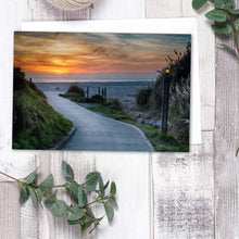 Load image into Gallery viewer, Sunset On The Beach - Greeting Card - Santa Cruz Art Prints