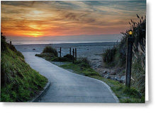 Load image into Gallery viewer, Sunset On The Beach - Greeting Card - Santa Cruz Art Prints