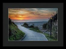 Load image into Gallery viewer, Sunset On The Beach - Framed Print - Santa Cruz Art Prints