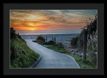 Load image into Gallery viewer, Sunset On The Beach - Framed Print - Santa Cruz Art Prints