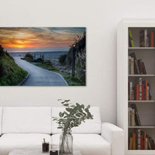 Load image into Gallery viewer, Sunset on the Beach - Library Metal Wall Art Print