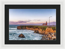 Load image into Gallery viewer, Surfing Museum At Sunrise - Framed Print - Santa Cruz Art Prints