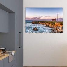 Load image into Gallery viewer, Surfing Museum At Sunrise - Acrylic Print - Santa Cruz Art Prints