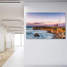 Load image into Gallery viewer, Surfing Museum at Sunrise - Office Metal Wall Art Print