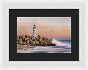 The Harbor Lighthouse - Framed Print - Santa Cruz Art Prints