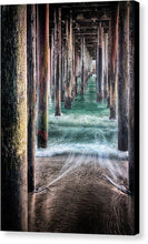 Load image into Gallery viewer, Under The Pier - Canvas Print - Santa Cruz Art Prints