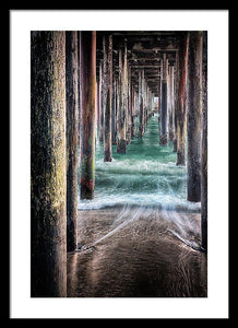 Under The Pier - Framed Print - Santa Cruz Art Prints