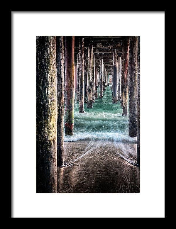 Under The Pier - Framed Print - Santa Cruz Art Prints